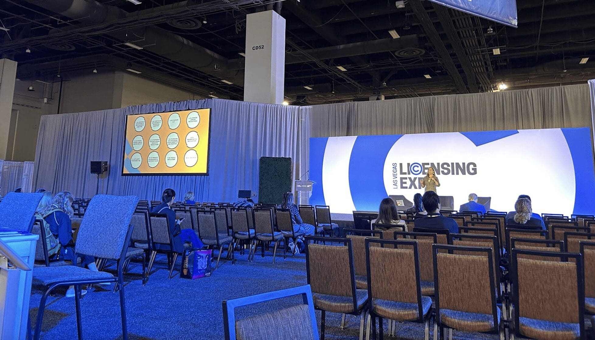 Helena talks on the License Global stage at Licensing Expo 2024