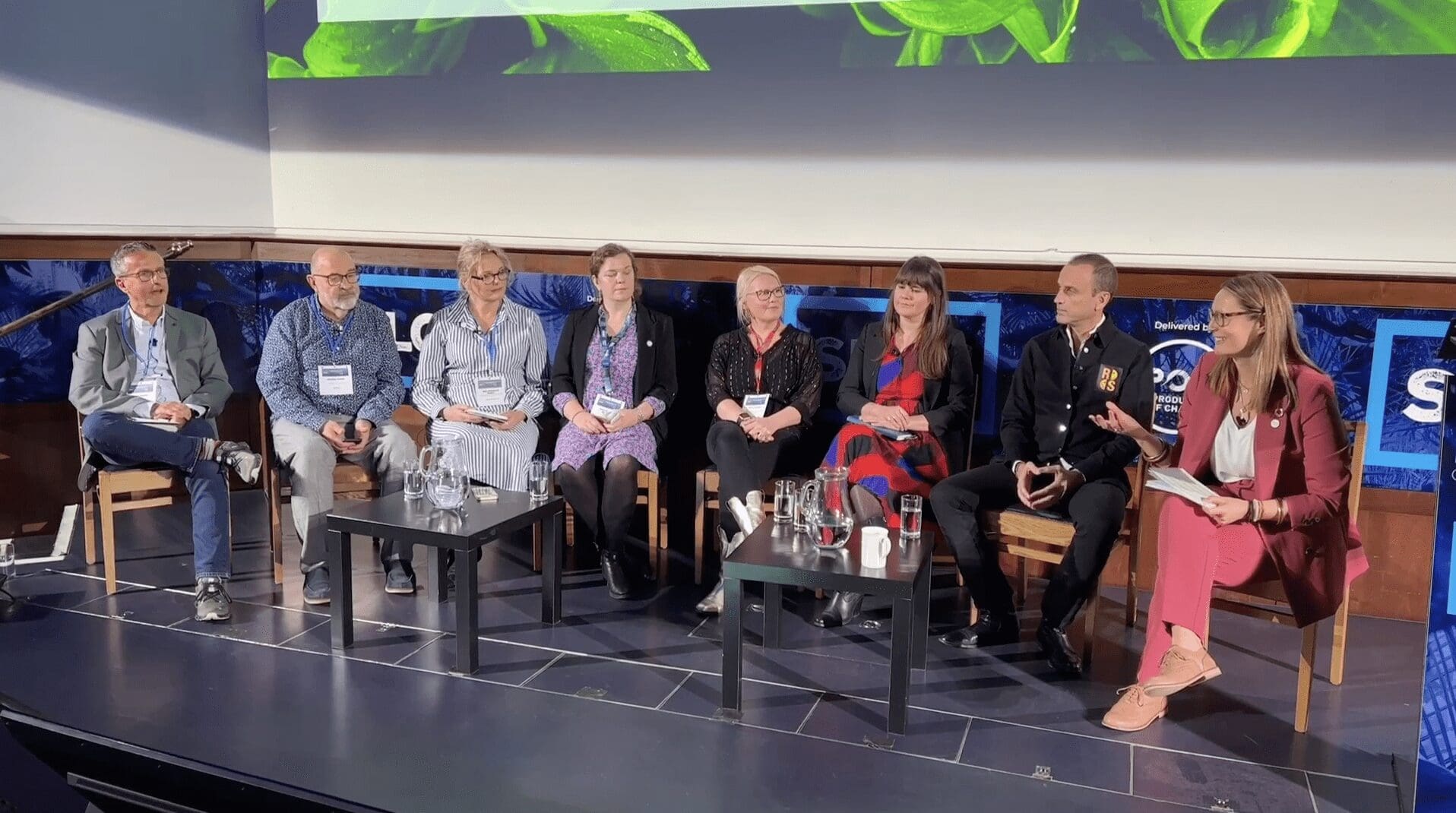 licensing industry executives line up for a panel session at SiLC 23