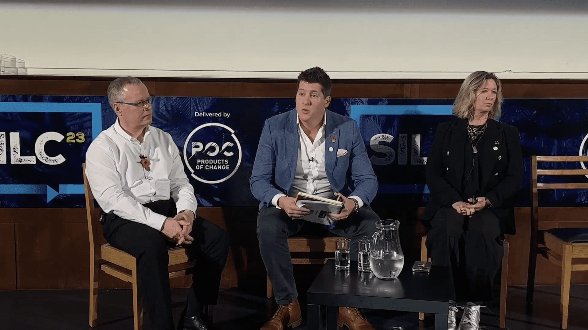 POC's Mike Swain and James George are joined on the SiLC 23 stage by Illana Adamson