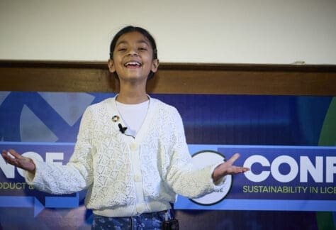 Moksha Roy, nine-year-old sustainability advocate was the brilliant keynote speaker for this year's Conference.
