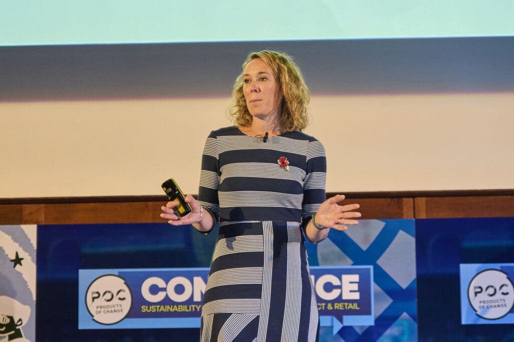 Michelle Papayannakos, Paramount, on stage at POCC 24.