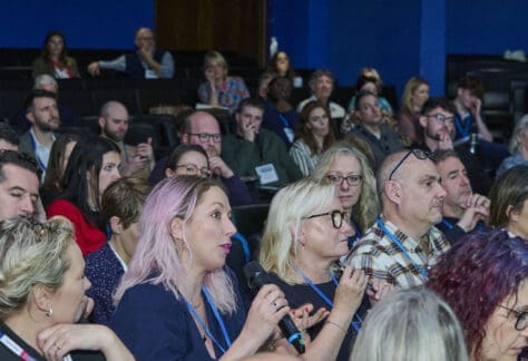Opportunity for the audience to ask questions.
