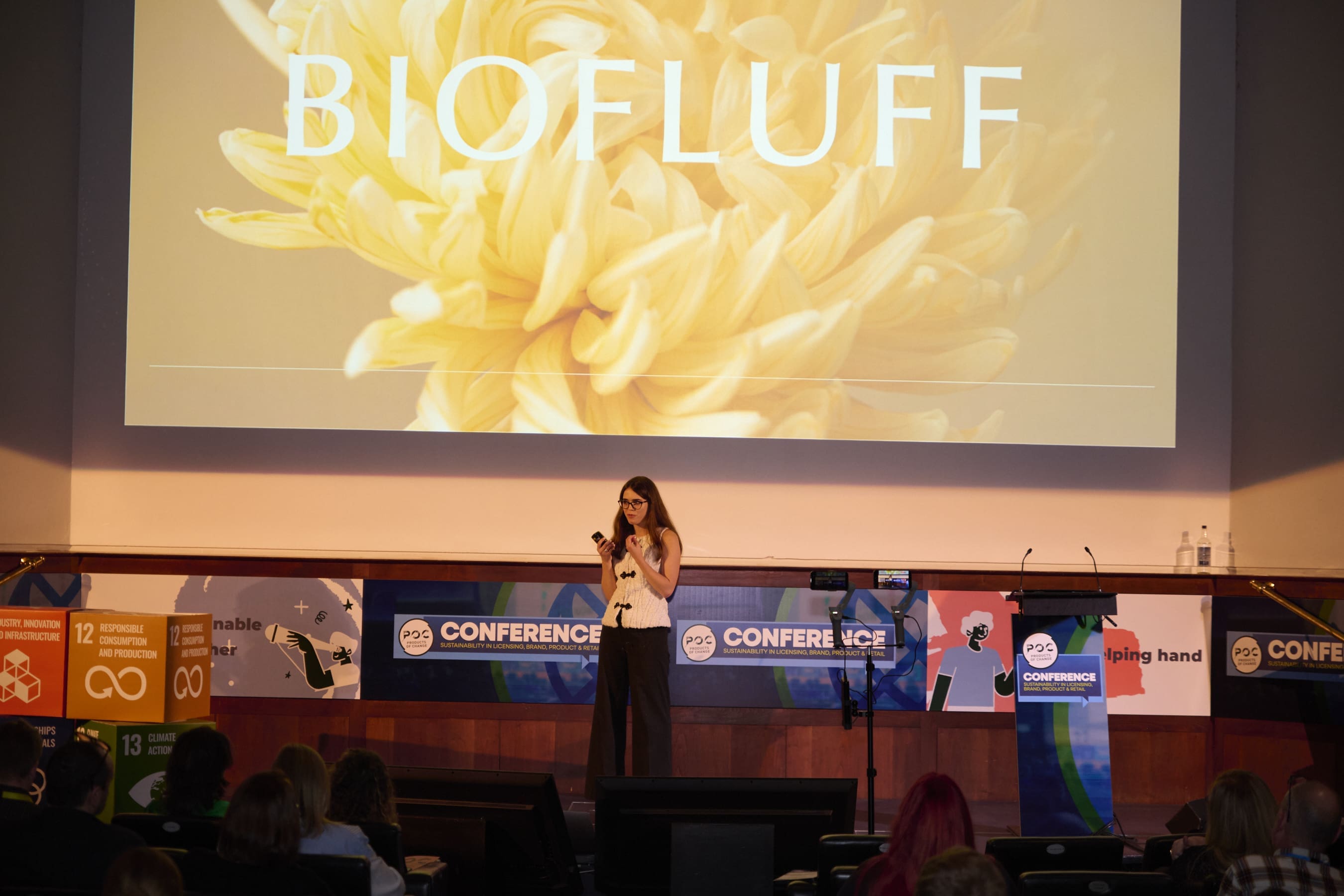 To conclude the conference, Bio-fluff founder, Roni Gamzon, revealed how her bio-based fur and textile company is launching into the plush toy sector, opening the door to non-plastic-based soft toys for children.